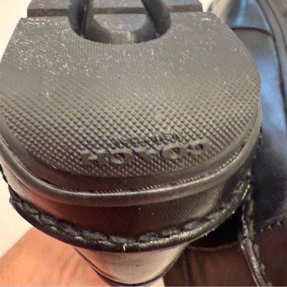 Coach Men’s Leather Driving Loafers Black Leather Sz 12D NEW main image 11